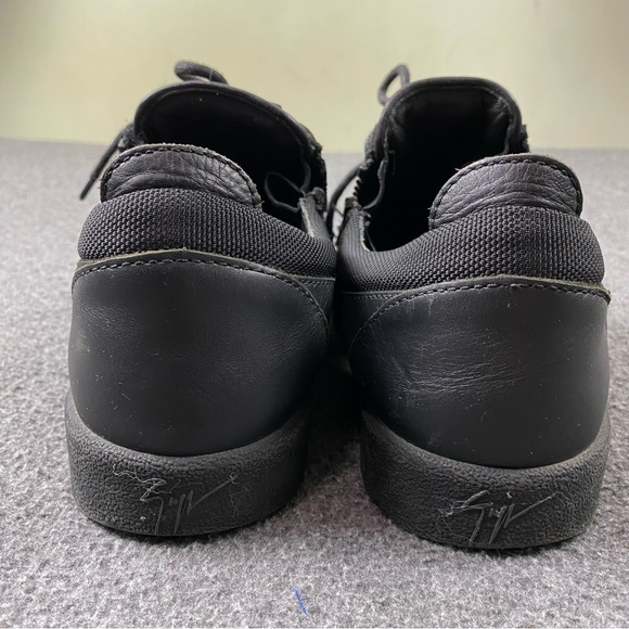 Giuseppe Zanotti Frankie Sneakers Casual Zipper Shoes Genuine Leather Size 41 - Picture 12 of 13